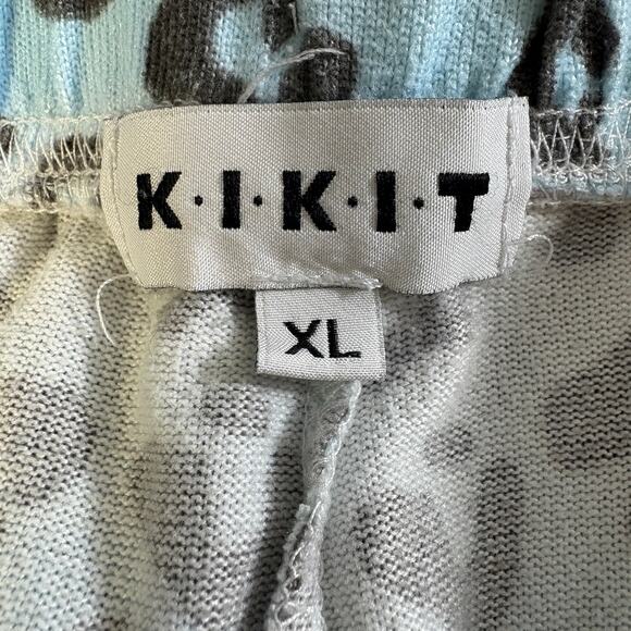 KIKIT 5114C Ombre Leopard Jogger Pajama Pants XL Brushed Knit - Picture 6 of 9